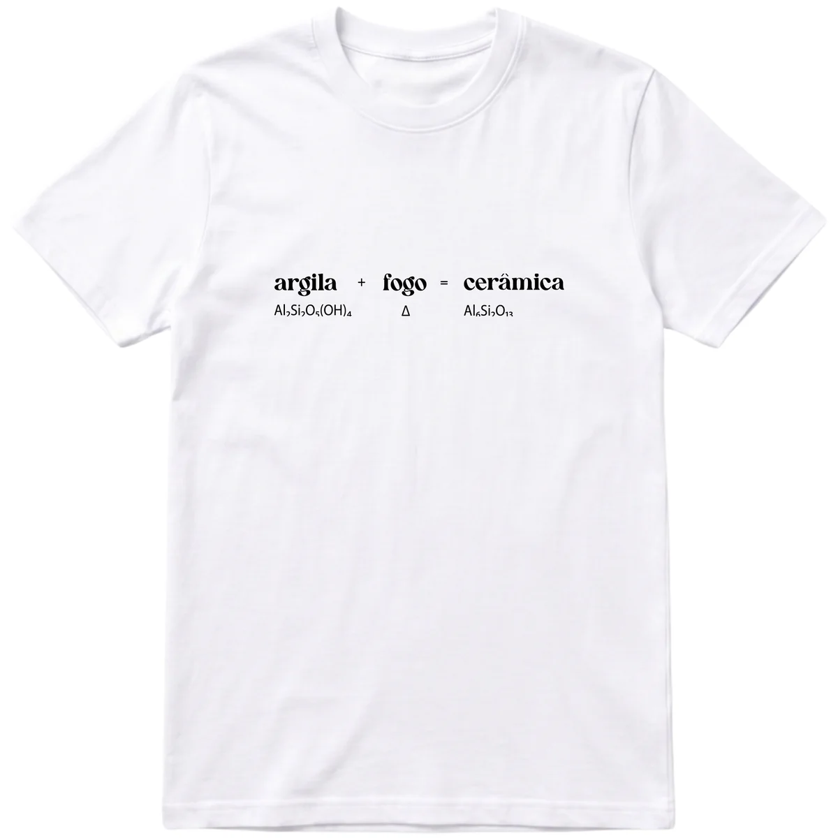 Camiseta Fórmula argila da FIOA na cor branca